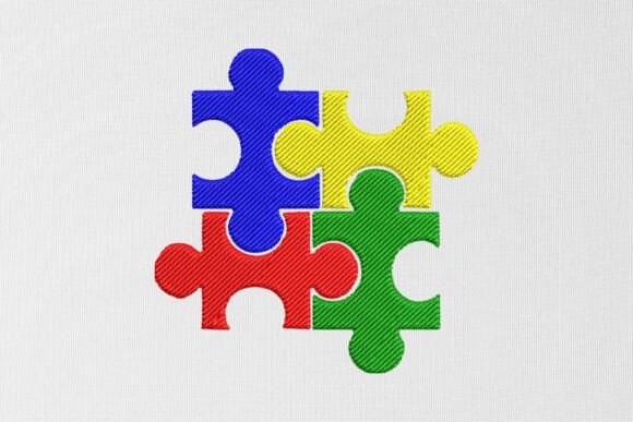 Autism Puzzle Embroidery Design Review