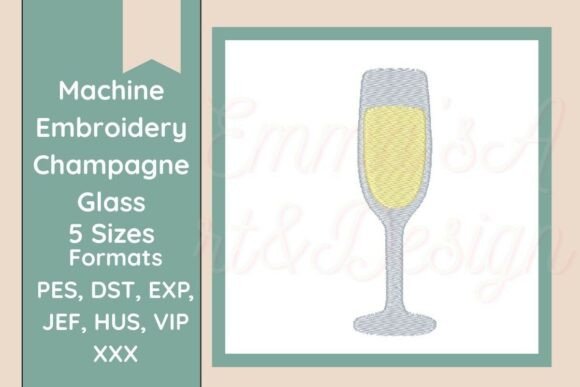 Champagne Glass Machine Embroidery Review