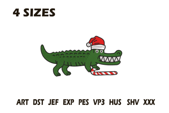 Christmas Alligator Santa Hat Embroidery Review