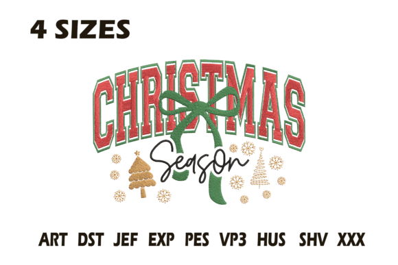 Christmas Season Bow Embroidery Design Review