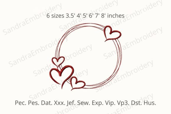 Frame Love Embroidery Design Valentine Review