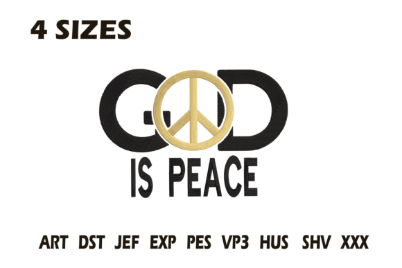 God is Peace Religious Faith Embroidery Review