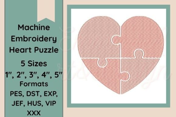 Heart Puzzle Machine Embroidery Design Review