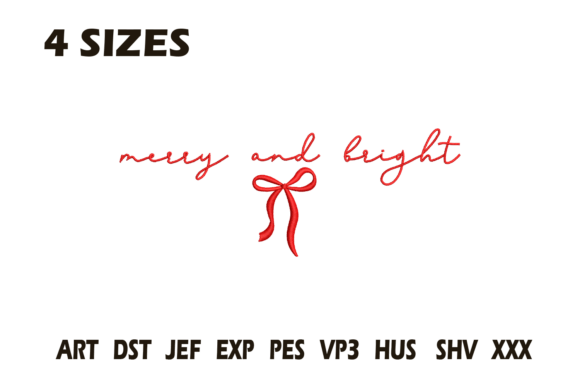 Merry and Bright Script Embroidery Review